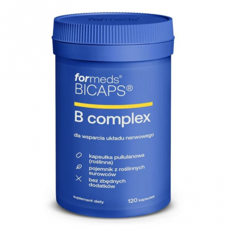 Bicaps B Complex kapsułki z kompleksem witamin B, 120 szt.