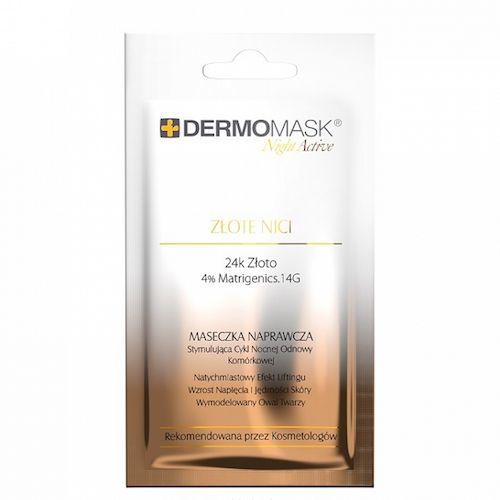 Dermomask Night Active MASECZKA NAPRAWCZA ZŁOTE NICI 12 ML maseczki