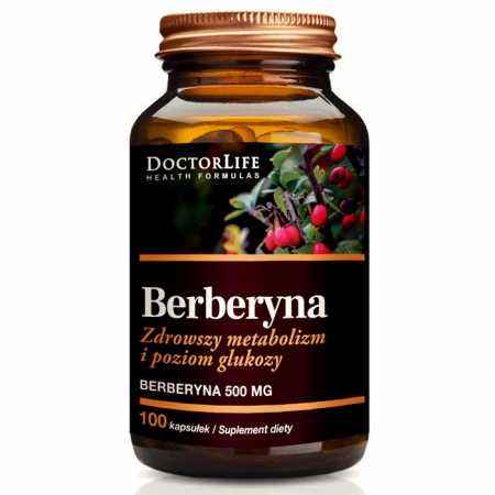Doctor Life Berberyna 500 mg kapsułki wspierające metabolizm, 100 szt.