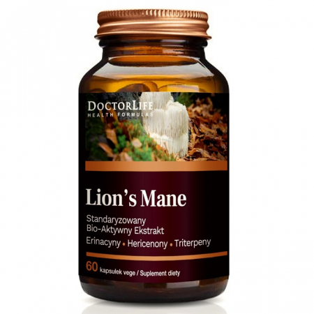 Doctor Life Lion's Mane ekstrakt z soplówki jeżowatej kapsułki, 60 szt.