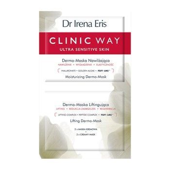 Dr Irena Eris Clinic Way Dermo-maska nawilżająca + dermo-maska liftingująca 2 saszetki x 6 ml