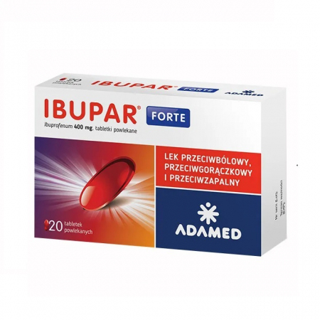 Ibupar Forte 400 mg 20 tabletek powlekanych