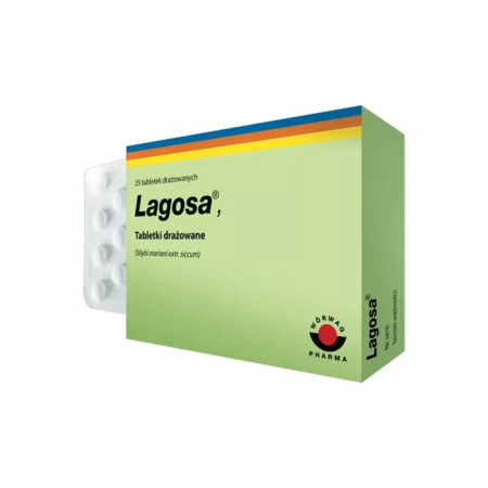 Lagosa 150 mg tabletki drażowane na regenerację watroby, 25 szt.