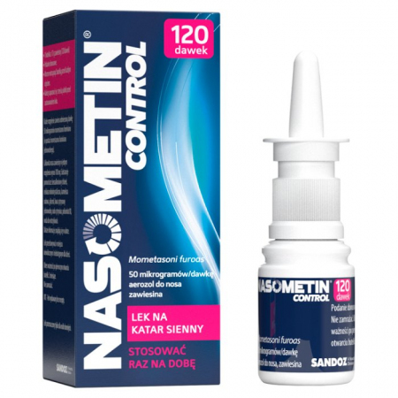 Nasometin Control 50 mcg/daw. aerozol do nosa na alergię, 120 dawek