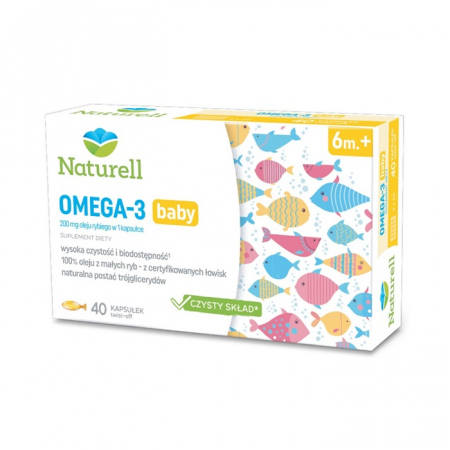 NATURELL Omega-3 Baby 40 kapsułek