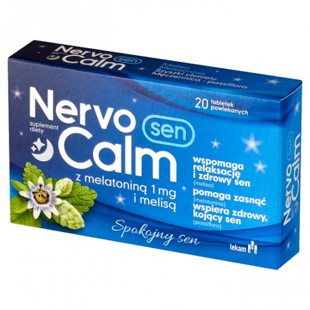 NervoCalm Sen z melatoniną i melisą 20 tabletek