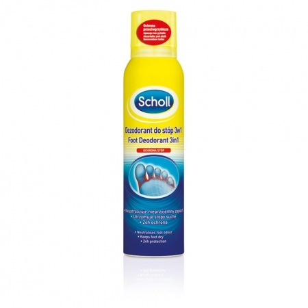 Scholl dezodorant do stóp 3w1, 150 ml
