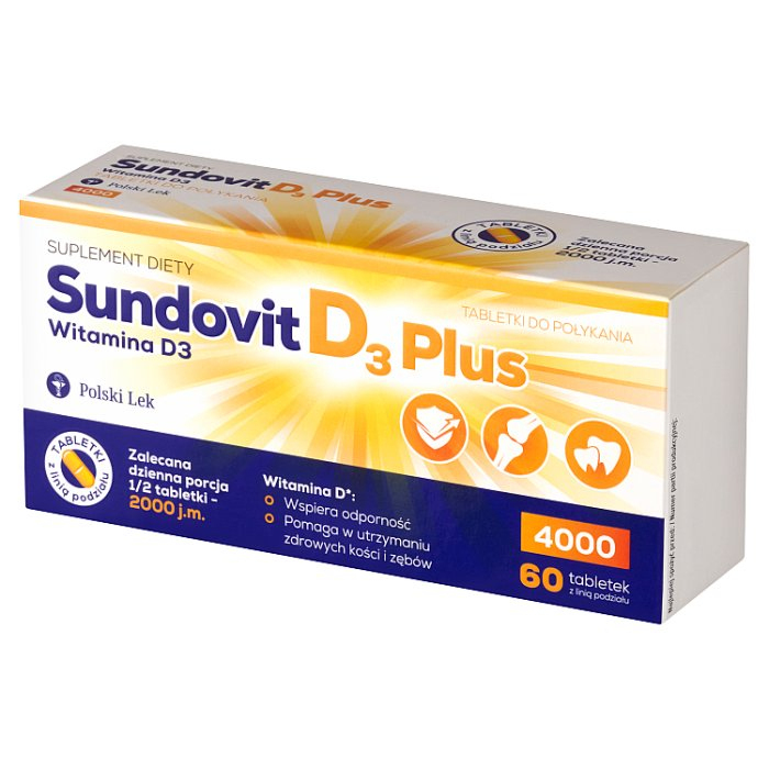 Sundovit D3 Plus 60 Tabletek Allecco Pl