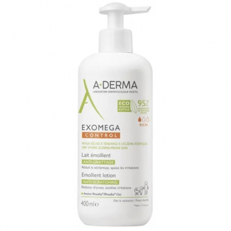 A-Derma Exomega mleczko emolientowe przeciw świądowi skóry, 400 ml