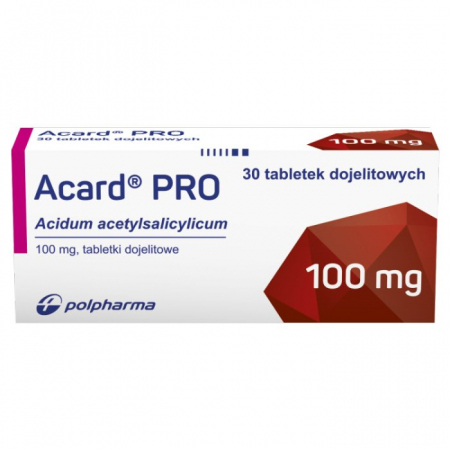 Acard Pro 100 mg tabletki dojelitowe, 30 szt.