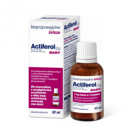 Actiferol Fe Baby krople z żelazem dla dzieci i niemowląt, 30 ml