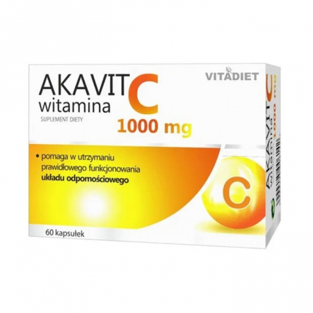 Akavit witamina C 1000 mg kapsułki na odporność, 60 szt.