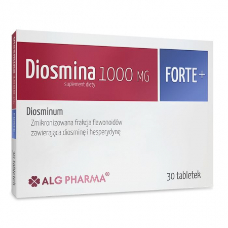 Alg Pharma Diosmina 1000 mg Forte+ tabletki na naczynia krwionośne, 30 szt.