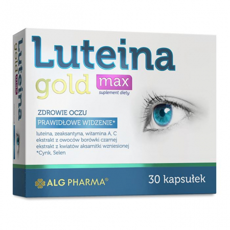 Alg Pharma Luteina Gold Max kapsułki na zdrowie oczu, 30 szt.