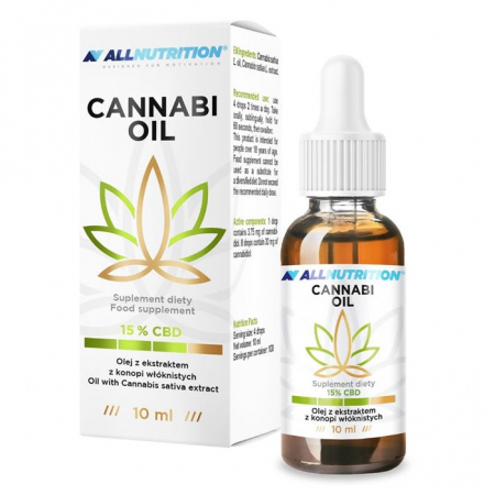 Allnutrition Cannabi Oil olej z konopi 15% CBD, 10 ml