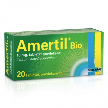 Amertil Bio 10 mg tabletki na alergię, 20 szt.