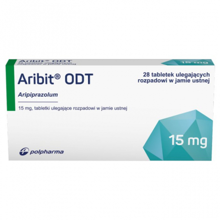 Aribit ODT 15mg, 28 tabletek ulegających rozpuszczeniu w jamie ustnej