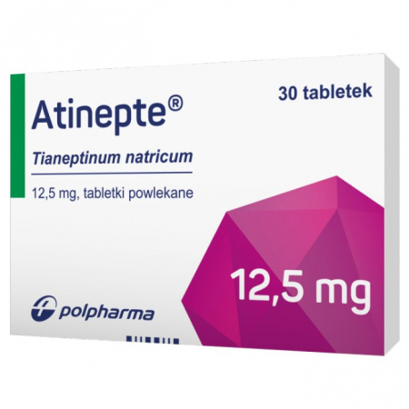 Atinepte 12,5 mg 30 tabletek powlekanych