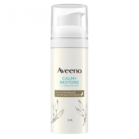 Aveeno Calm + Restore Przywracający nawilżenie krem na noc, 50 ml