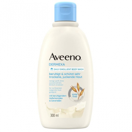 Aveeno Dermexa Emolientowy żel do mycia dla skóry suchej i swędzącej, 300 ml