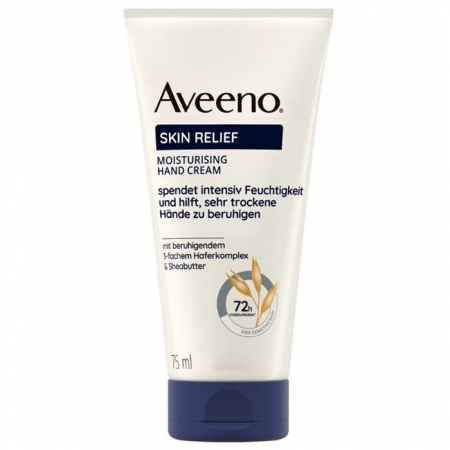 Aveeno Skin Relief nawilżający krem do rąk do bardzo suchych dłoni, 75 ml