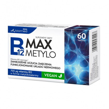 B12 Max Metylo tabletki z witaminą B12, 60 szt.