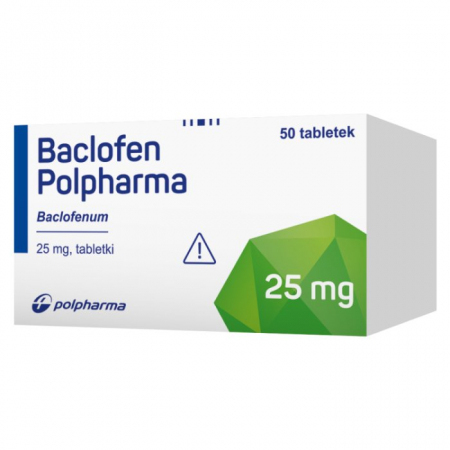 Baclofen 25 mg, 50 tabletek