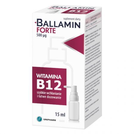 Ballamin Forte Aerozol Doustny 15 Ml Witamina B12 Witaminy Z Grupy B Witaminy I Minerały Alleccopl