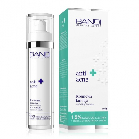 Bandi Anti-Acne kremowa kuracja antytrądzikowa do twarzy, 50 ml