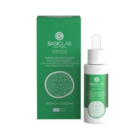 BASICLAB Esteticus Serum zmniejszające niedoskonałości z Niacynamidem 5% 30 ml