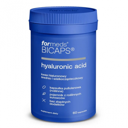 Bicaps Hyaluronic Acid kapsułki z kwasem hialuronowym, 60 szt.