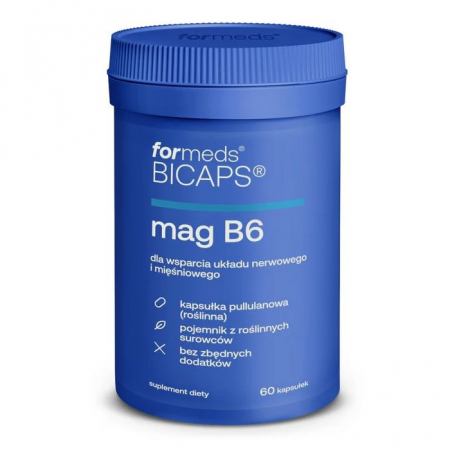 Bicaps Mag B6 kapsułki z cytrynianem magnezu, 60 szt.