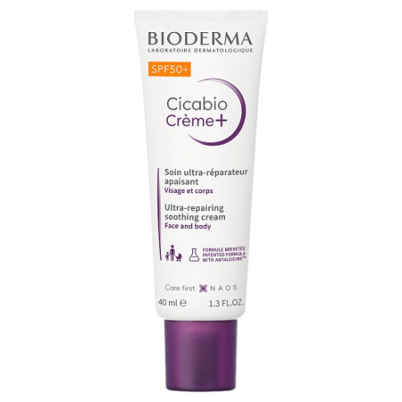 Bioderma Cicabio krem naprawczo-kojący SPF50+, 40 ml