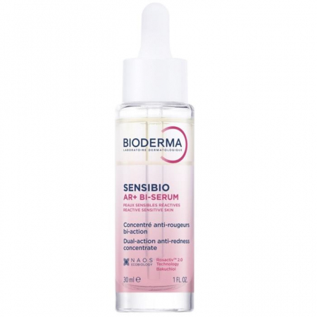 Bioderma Sensibio AR+ Bi serum wygładzające redukujące zaczerwienienia, 30 ml