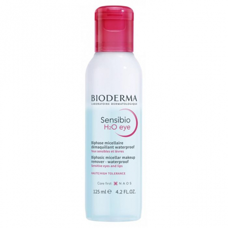 Bioderma Sensibio H2O woda micelarna do demakijażu oczu i ust, 125 ml