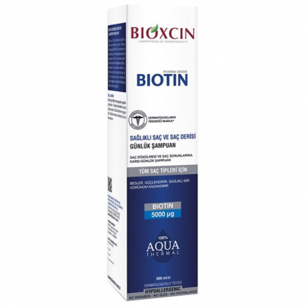 Bioxcin Aqua Thermal szampon z biotyną przeciw wypadaniu włosów, 300 ml