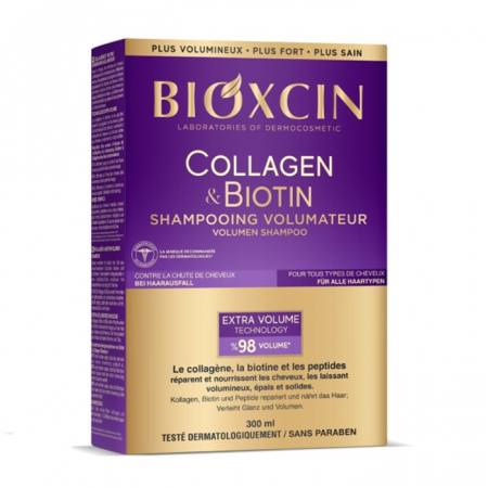 Bioxcin Collagen & Biotin szampon dodający objętości, 300 ml