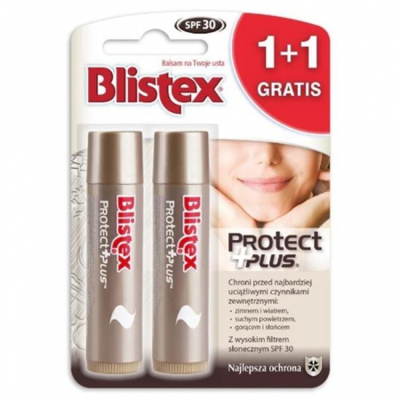 Blistex Balsam ProtectPlus balsam ochronny do ust pomadka, 1 + 1 szt.