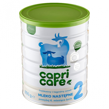 capricare 2 - mleko następne na mleku kozim, od 6. miesiąca życia, 400 g –  opinie, skład i cena