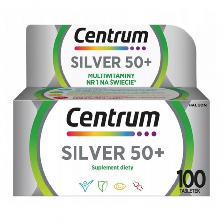 Centrum Silver 50+ witaminy i minerały powyżej 50 roku tabletki, 100 szt.