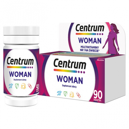 Centrum Woman tabletki z witaminami i minerałami dla kobiet, 90 szt.