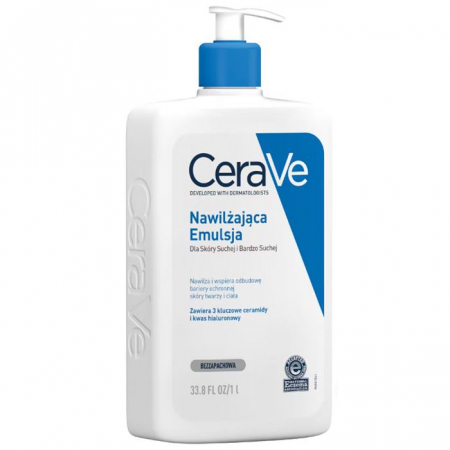 CeraVe Emulsja nawilżająca dla skóry suchej i bardzo suchej, 1000 ml