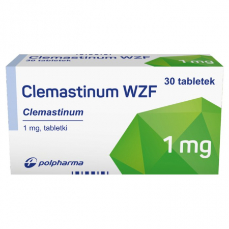 Clemastinum 1 mg, 30 tabletek 