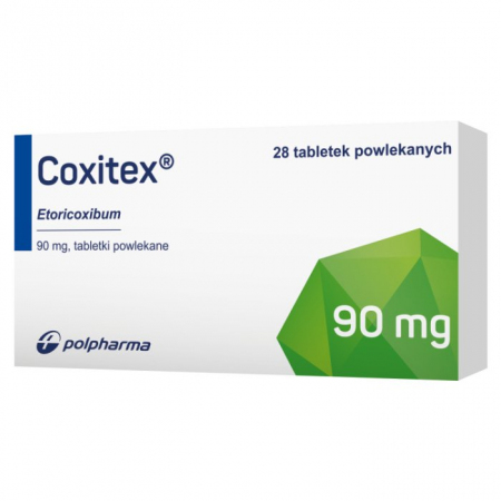 Coxitex 90 mg tabletki powlekane przeciwzapalne i przeciwbólowe, 28 szt.