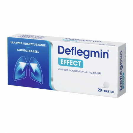 Deflegmin Effect 30 mg tabletki na kaszel, 20 szt.