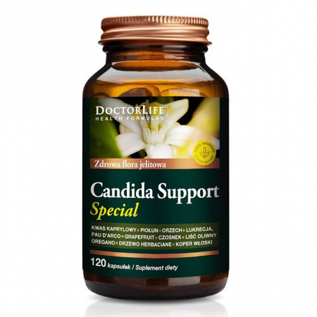 Doctor Life Candida Support Special kapsułki na zdrową florę jelitową, 120 szt.