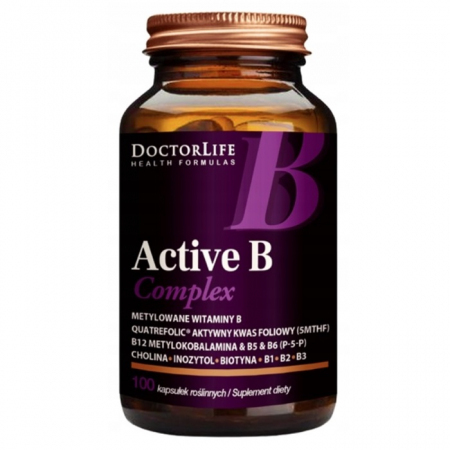 Doctor Life Active B Complex kapsułki z witamią B, 100 szt.