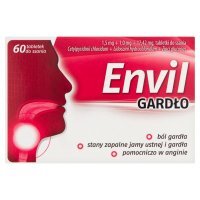 Envil Gardło 20 Tabletek Do Ssania Ból Gardła