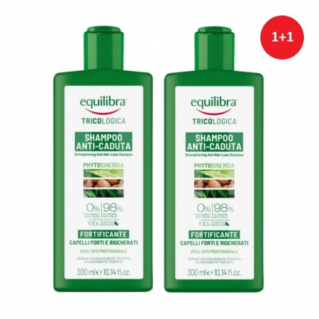 Equilibra Wzmacniający szampon przeciw wypadaniu włosów, 2 x 300 ml