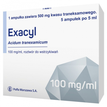 Exacyl injection 500 mg/5 ml, 5 ampułek